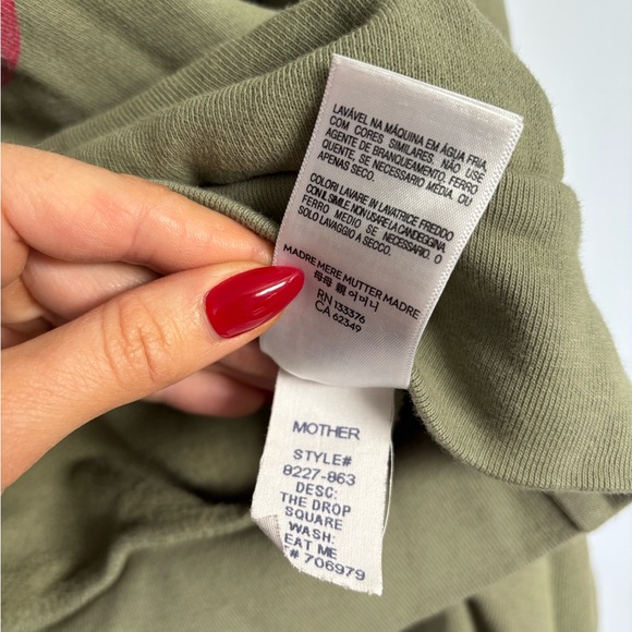 MOTHER Olive Graphic Sweatshirt - Picture 8 of 9